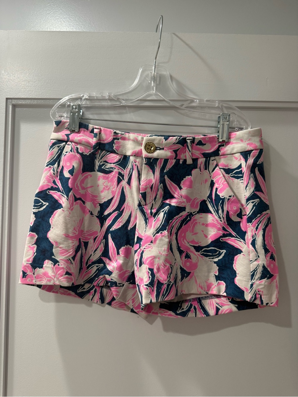 Lily Pulitzer Floral Print Pink & Navy Women’s Shorts